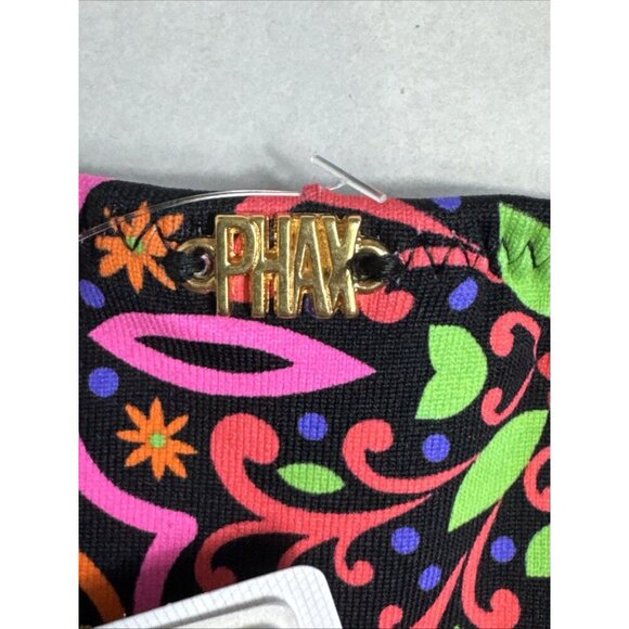 Phax Women's L Bikini Swim Bottom Black Multi Floral NWT - Picture 7 of 15